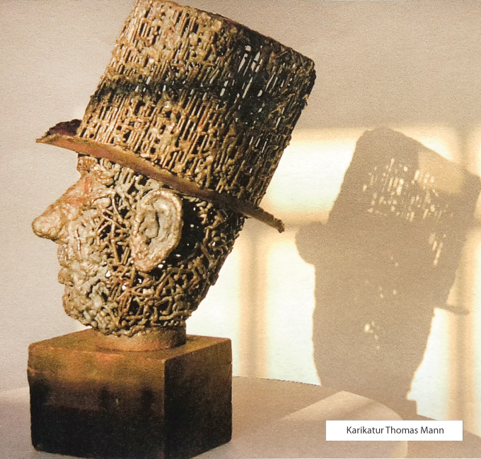 klaus peters bronzeskulpturen - thomas mann