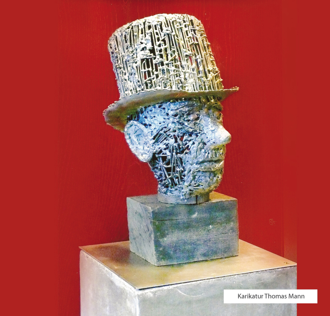 klaus peters bronzeskulpturen - thomas mann