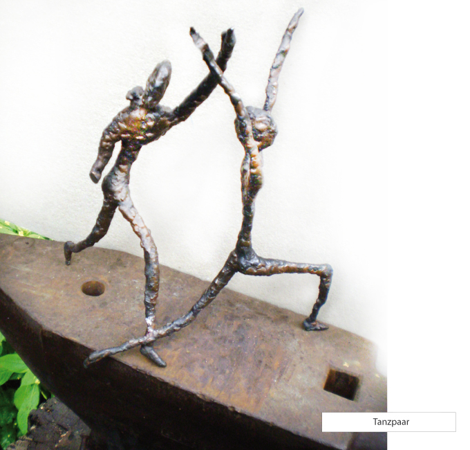 klaus peters bronzeskulptur - tanz